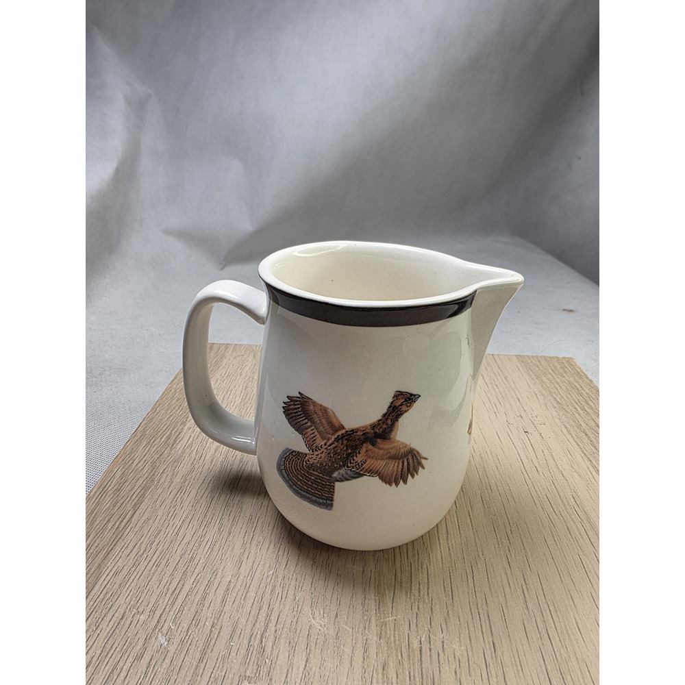 Big Sky Sportsman Stoneware Collection Wild Turkeys Creamer Pitcher
